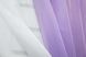 Комбіновані штори із шифону колір бузковий з білим 023дк 10-223 Фото 8