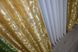 Комбинированные жаккардовые шторы цвет салатовый с золотистым 014дк (297-091ш) Фото 7