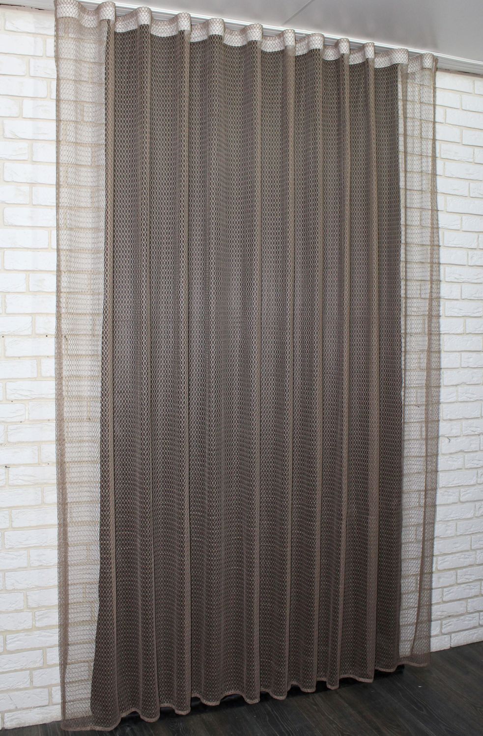 Тюль сетка, коллекция "Стелла", высотой 3м цвет капучино 960т, Тюль на метраж, Нужную Вам ширину указывайте при покупке. (Ширина набирается по длине рулона.), 3 м.