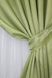 Атласные шторы монорей цвет светло-оливковый 1081ш Фото 5