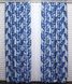 Комплект готових штор з тканини блекаут, колекція "Лілія" колір синій 689ш (Б) Фото 4