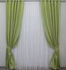 Атласные шторы монорей цвет светло-оливковый 1081ш Фото 2