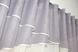 Кухонные шторы (280х170см) с ламбрекеном, на карниз 1-1,5м цвет серый с молочным 091к 50-642 Фото 4