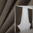 Комплект штор из ткани микровелюр SPARTA цвет коричневый 964ш