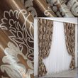Комплект готовых штор блэкаут-софт, коллекция "Корона" цвет коричневый с капучино 1278ш (А)