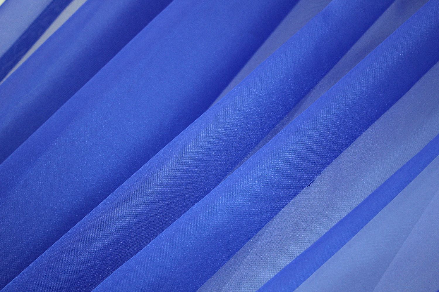 Комплект (4х2,7м + 2шт 1,5x2,7м) "Компаньйон" из шифона цвет синий с белым 022дк 10-606