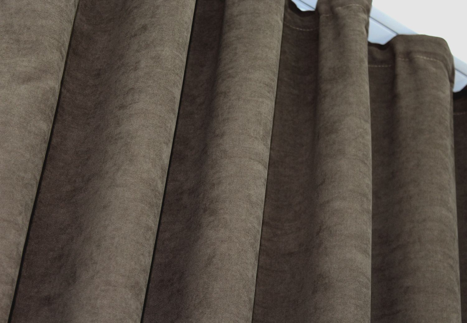 Шторная ткань микровелюр SPARTA цвет коричневый 964ш