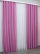Комплект штор "Льон Мішковина" колір рожевий 125ш Фото 4