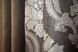 Комбинированные шторы из ткани лен-блэкаут цвет темно-бежевый с бежевым 014дк (825-1269ш)  Фото 7