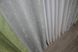 Комбіновані штори з тканини льон мармур, "Pavliani" колір оливковий з сірим 014дк (1175-1179ш) Фото 7