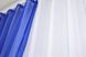 Комплект (4х2,7м + 2шт 1,5x2,7м) "Компаньйон" из шифона цвет синий с белым 022дк 10-606 Фото 5