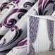 Комплект штор, из ткани блэкаут-софт коллекция "Лилия" цвет фиолетовый 290ш (Б) Фото 1