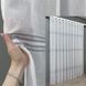 Тюль лен "Кружево" цвет белый с серым 1428т, Уценка! Готовая тюль с тесьмой (3х2,7 м.), 3,0 м., 2,7 м., 300, 270, 1,5 - 2 м., Тесьма