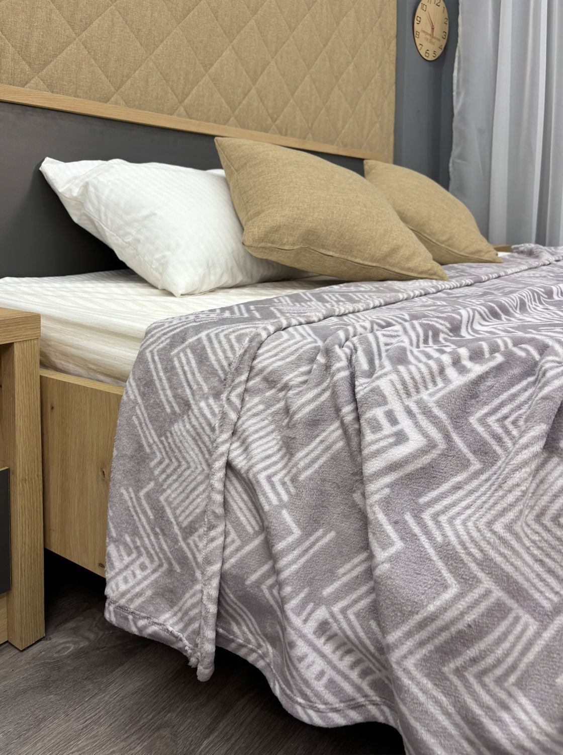 Плед-покривало Decorator WellSoft HUGGE 200х220 см Какао (87-346)
