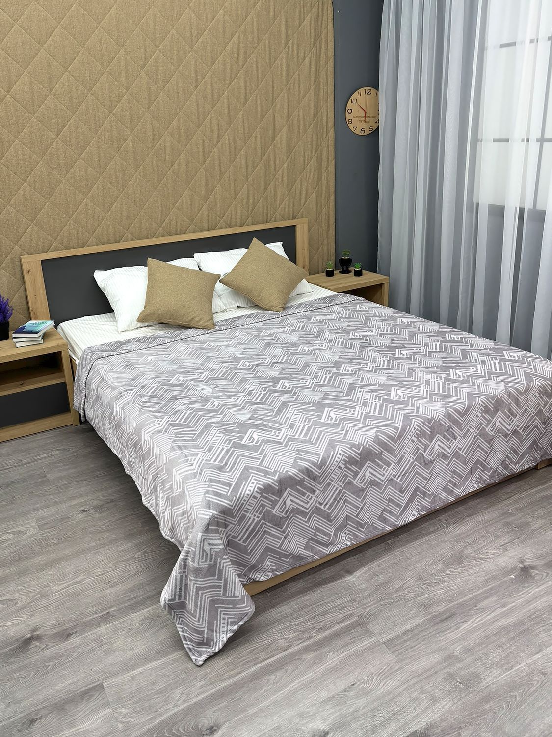 Плед-покривало Decorator WellSoft HUGGE 200х220 см Какао (87-346)