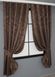 Комплект готовых штор, лен мрамор, коллекция "Pavliani" цвет коричневый 1173ш Фото 2