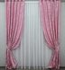 Комплект готовых жаккардовых штор "Вензель" цвет розовый 476ш Фото 2