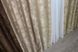 Комплект готовых жаккардовых штор цвет коричневый с бежевым 016дк (871-873-876ш) Фото 7