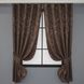 Комплект готовых штор, лен мрамор, коллекция "Pavliani" цвет коричневый 1173ш Фото 1