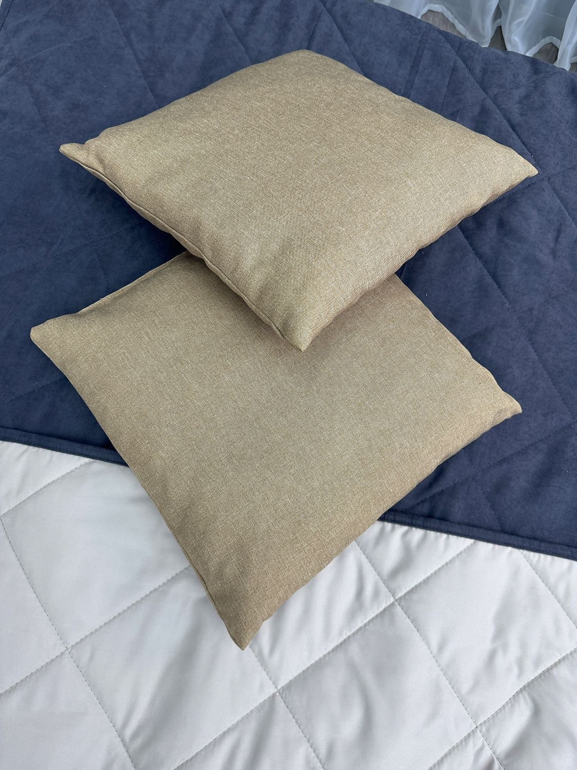 Подушка декоративная Decorator Sawana 40x40х11 см, цвет бежевый (84-054)