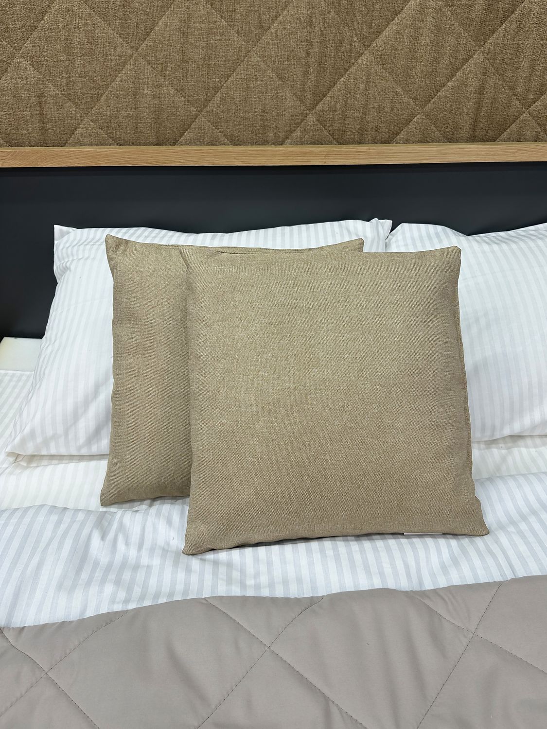 Подушка декоративная Decorator Sawana 40x40х11 см, цвет бежевый (84-054)