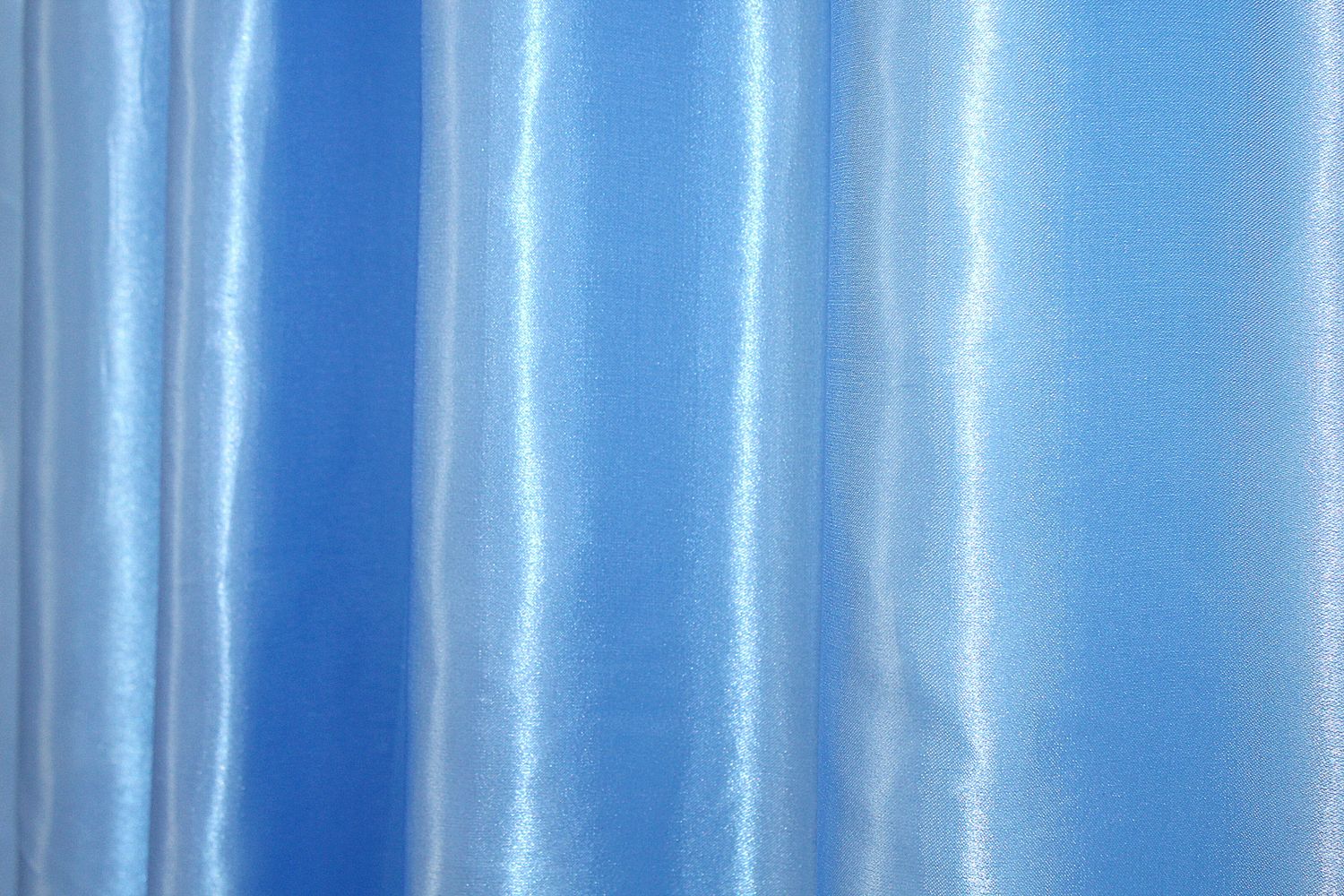 Комплект штор з тканини атлас колір темно-блакитний 1155ш, Темно-блакитний, Комплект штор (2шт. 1,0х2,7м.), Класичні, Без ламбрекена, Довгі, 1 м., 2,7 м., 100, 270, 1 - 2 м., В комплекті 2 шт., Тасьма