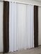 Комбинированные штори, блэкаут цвет коричневый с светло-серым 14дк (826-834ш) Фото 5