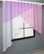 Кухонная занавеска (300х170см) цвет белый с розовым и сиреневым 00к 59-839 Фото 2