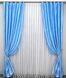 Комплект штор из ткани атлас цвет темно-голубой 1155ш Фото 2