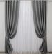Комплект штор, льон-блекаут "Льон Мішковина" колір сірий 288ш Фото 2