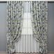 Комплект (2шт 1,5х2,7м) штор льон з квітковим принтом, колекція "Прованс", колір світло-сірий з фіолетовим 2084ш 33-1314 Фото 2