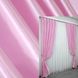 Комплект штор з тканини атлас колір рожевий 741ш Фото 1