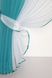 Кухонные шторки (400х170см) с подвязками цвет лазурный с белым 096к 50-675 Фото 3