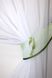 Кухонные шторы (280х170см) с ламбрекеном, на карниз 1-1,5м цвет белый с зеленым 084к 59-831 Фото 3