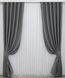 Комплект штор из ткани блэкаут, коллекция "Bagema Rvs" цвет серый 1244ш Фото 2