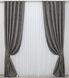 Комплект готових штор, льон мармур, колекція "Pavliani ХО" колір сіро-коричневий 1267ш Фото 2