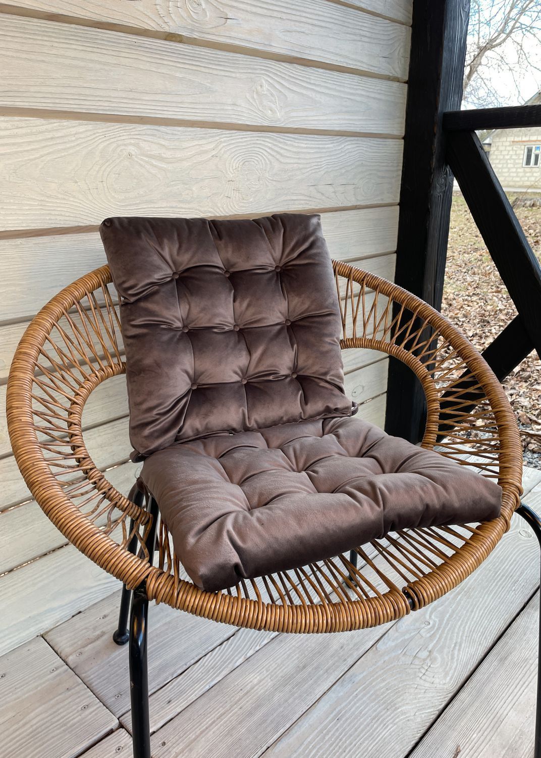 Подушка для стульев (40x40х5 см) Decorator Velour цвет бурый 84-121