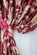 Комплект штор з тканини блекаут-софт колекція "Лілія" колір бордовий с золотистим 062ш(А) Фото 5