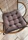 Подушка для стульев (40x40х5 см) Decorator Velour цвет бурый 84-121 Фото 3