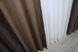 Штори (2шт1,6х2,7м) із тканини блекаут колір коричневий 014дк (466-550ш) Фото 7