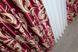 Комплект штор из ткани блэкаут-софт коллекция "Лилия" цвет бордовый с золотистым 062ш(А) Фото 6