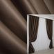 Комплект штор из ткани блэкаут "Fusion Dimout" цвет коричневый 834ш Фото 1