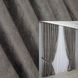 Комплект штор из ткани бархат, коллекция "Афина" Турция цвет коричнево-серый 1314ш Фото 1