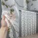 Тюль батист, колекція "Flora" колір білий з оливково-коричневим принтом 1531т Фото 1