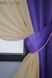 Кухонные шторы (265х170см) на карниз 1-1,5м цвет фиолетовый с тёмно-бежевым 017к 50-235 Фото 3