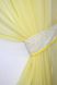 Кухонный комплект, шторки с ламбрекеном и подхватами цвет желтый с белым 085к 50-880 Фото 3