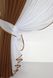 Кухонные шторки (400х170см) с подвязками цвет коричневый с белым 096к 50-673 Фото 3