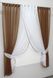 Кухонные шторки (400х170см) с подвязками цвет коричневый с белым 096к 50-673 Фото 2