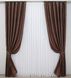 Комплект жаккардовых штор коллекция "Савана" цвет светло-коричневый 525ш Фото 2