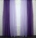 Комбіновані штори із шифону колір фіолетовий з бузковим 023дк 10-229 Фото 3